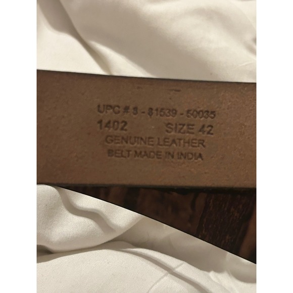 Mossy Oak Men's Genuine Leather Belt Size 42 Camouflage Buckle Black - Picture 4 of 7